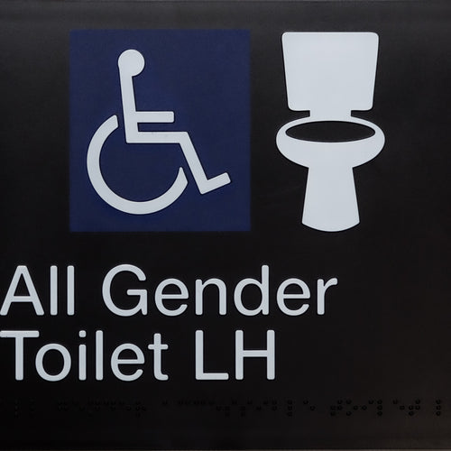All Gender Toilet (LH) Black - IMG 1