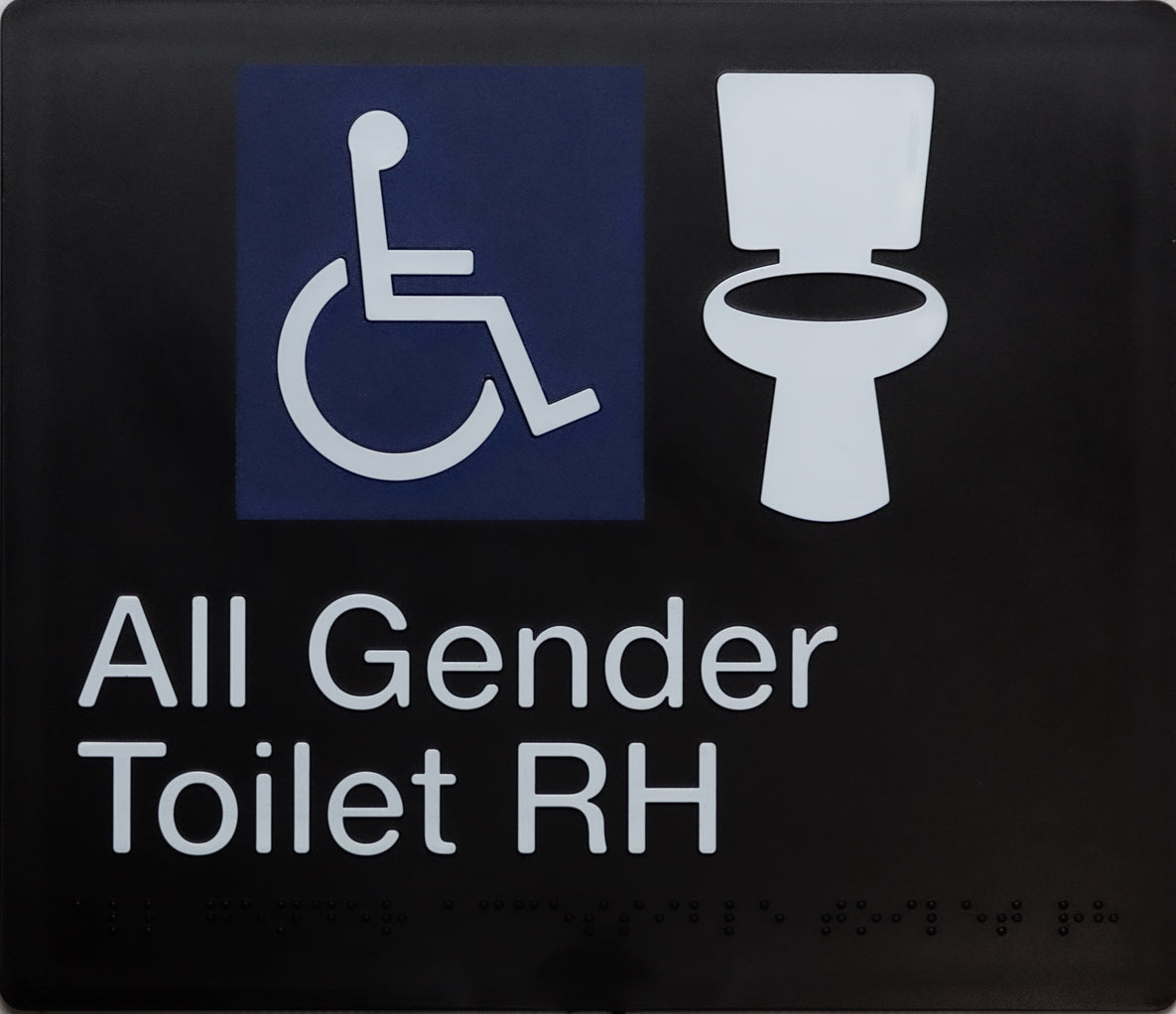 All Gender Accessible Toilet RH (Black) All Gender Accessible Toilet RH (Black)