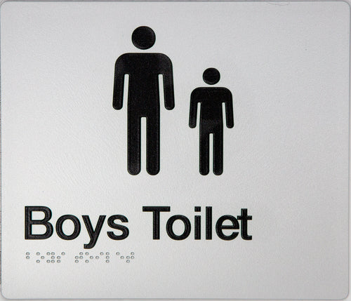 boys toilet sign braille