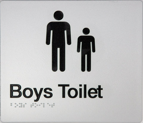 Girls Toilet Sign (Silver)