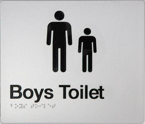 Female Toilet Sign (Silver/Black)