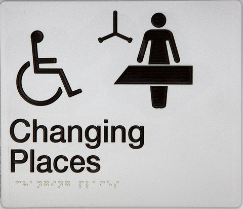 Girls Toilet Sign (Black)