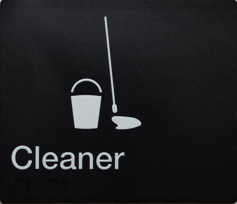 Cleaner Sign (Blue)