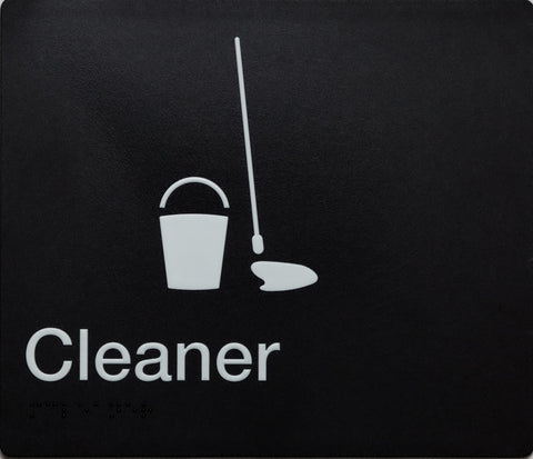 Cleaner Sign (Stainless Steel)