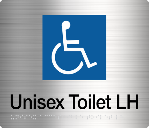 Male Disabled Toilet LH (Silver)