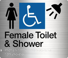 Female Disabled Toilet & Shower (Stainless Steel)