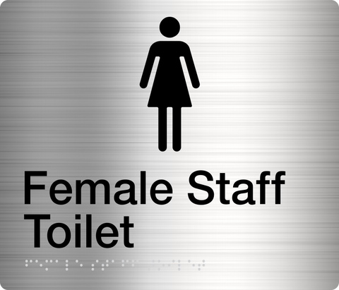 Female Toilet Sign (Stainless Steel)