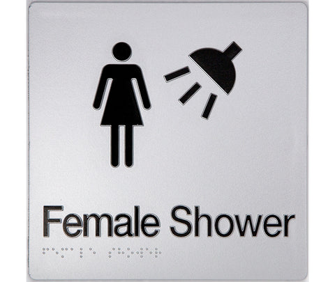 Unisex Shower Sign (Silver/Black)