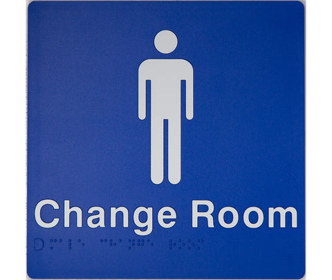Unisex Toilet RH & Shower Sign (Blue/White)