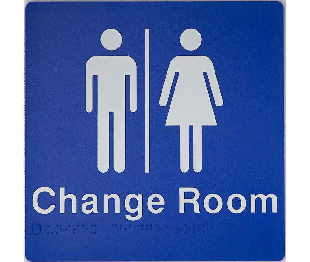 Unisex Change Room Sign (Blue) Unisex Change Room Sign (Blue)