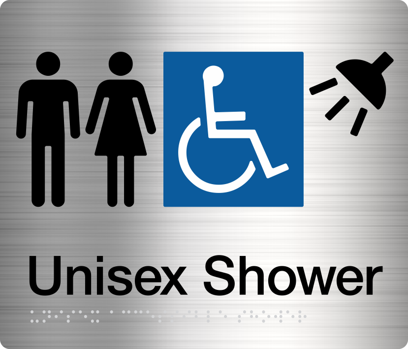 Unisex Disabled Shower (Stainless Steel) Unisex Disabled Shower (Stainless Steel)