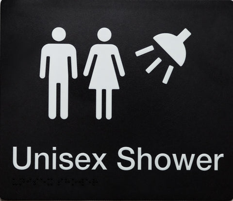 Unisex Toilet and Shower (Black)