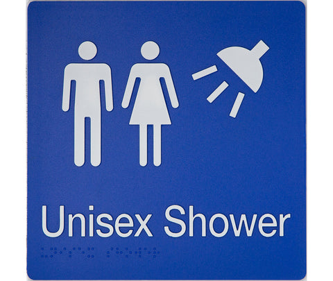 Shower Sign (Blue)