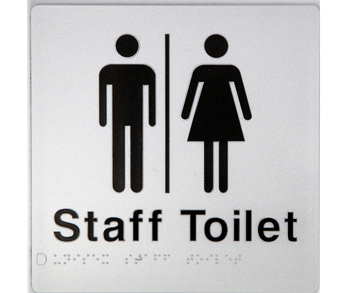 staff toilet sign