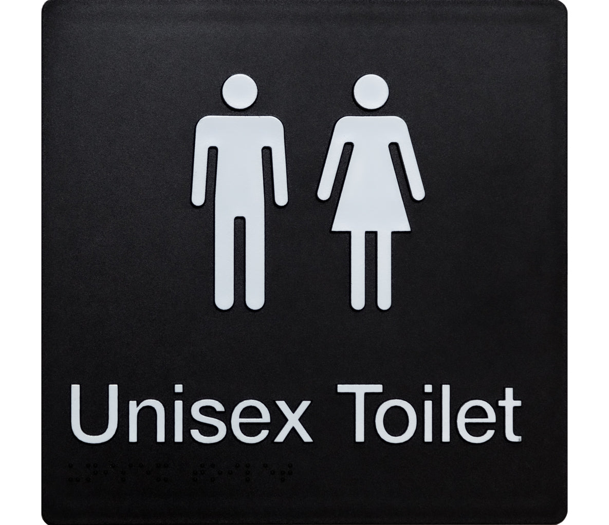 Unisex Toilet Sign (Black) Unisex Toilet Sign (Black)