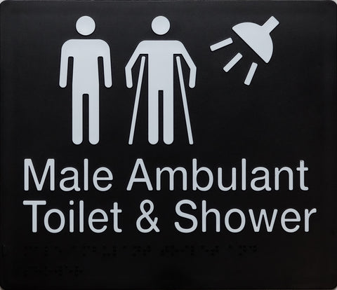 Girls Toilet Sign (Black)