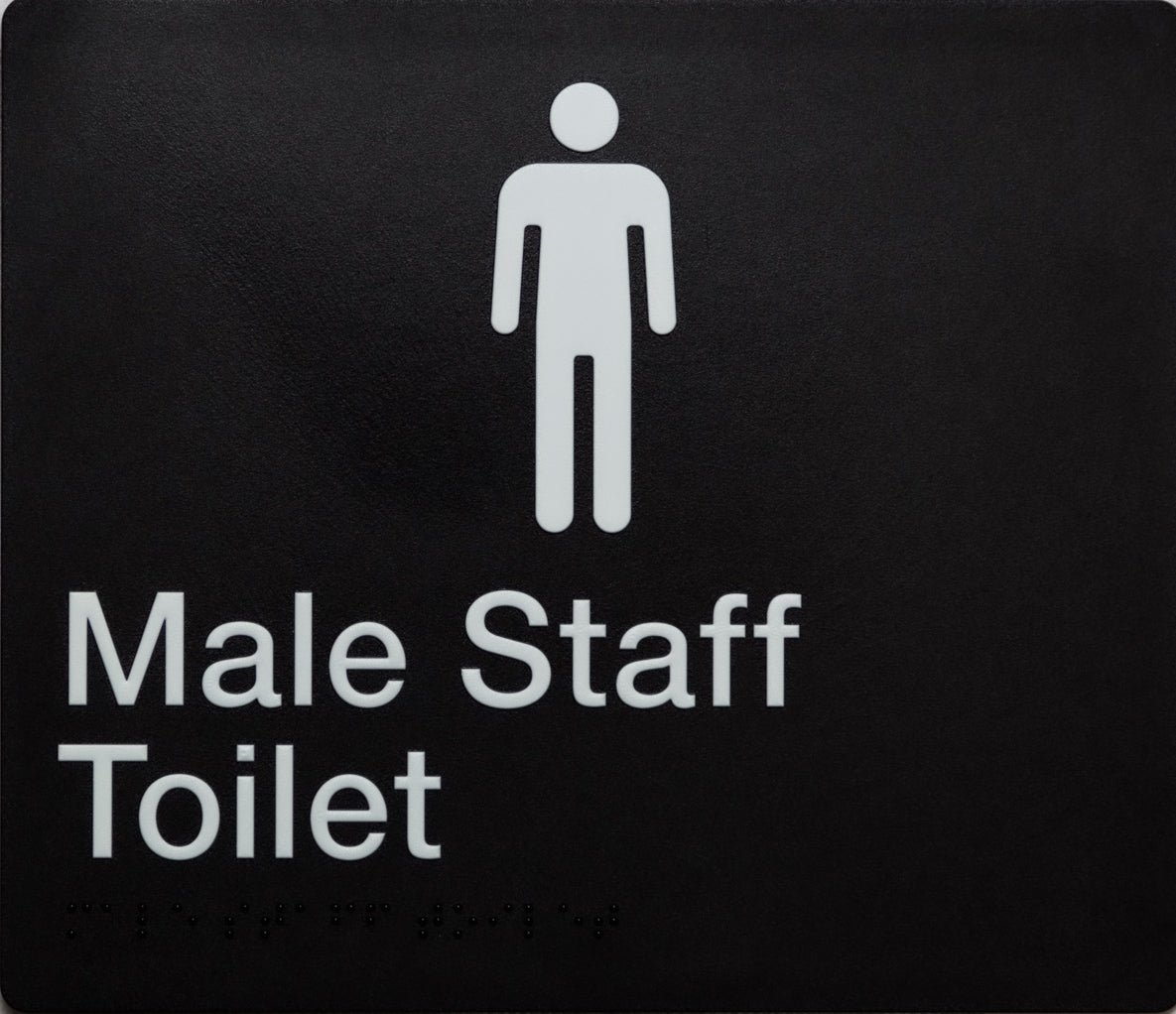 Male Staff Toilet Sign (Black) Male Staff Toilet Sign (Black)