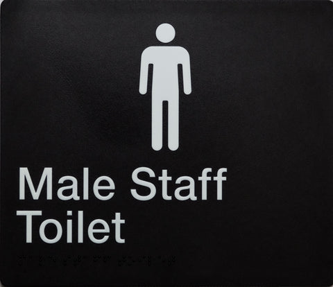 Male Staff Toilet Sign (Blue)