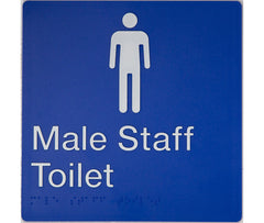 male staff toilet sign