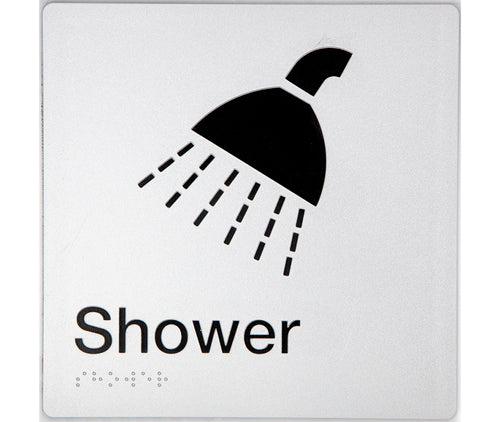 shower sign