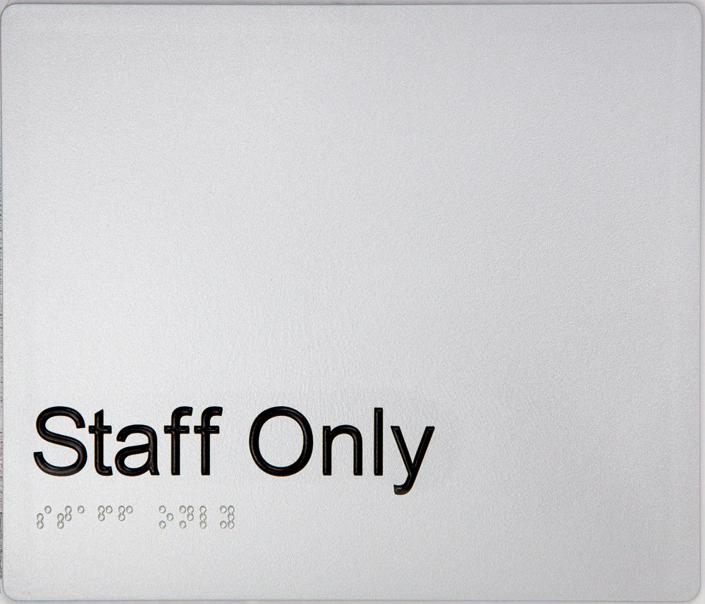 Staff Only Sign (Silver) Staff Only Sign (Silver)