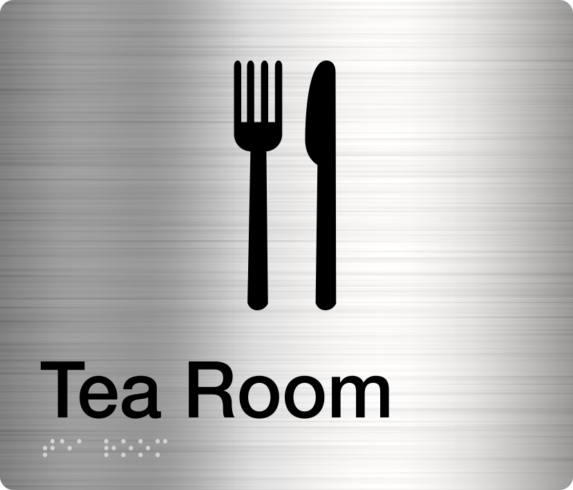 Tea Room Sign (Stainless Steel) Tea Room Sign (Stainless Steel)