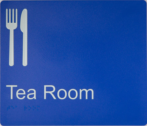 Tea Room Sign (Stainless Steel)