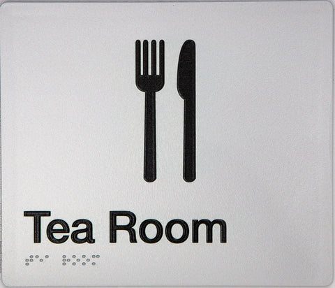 Unisex Toilet RH Braille Sign (Silver/Black)