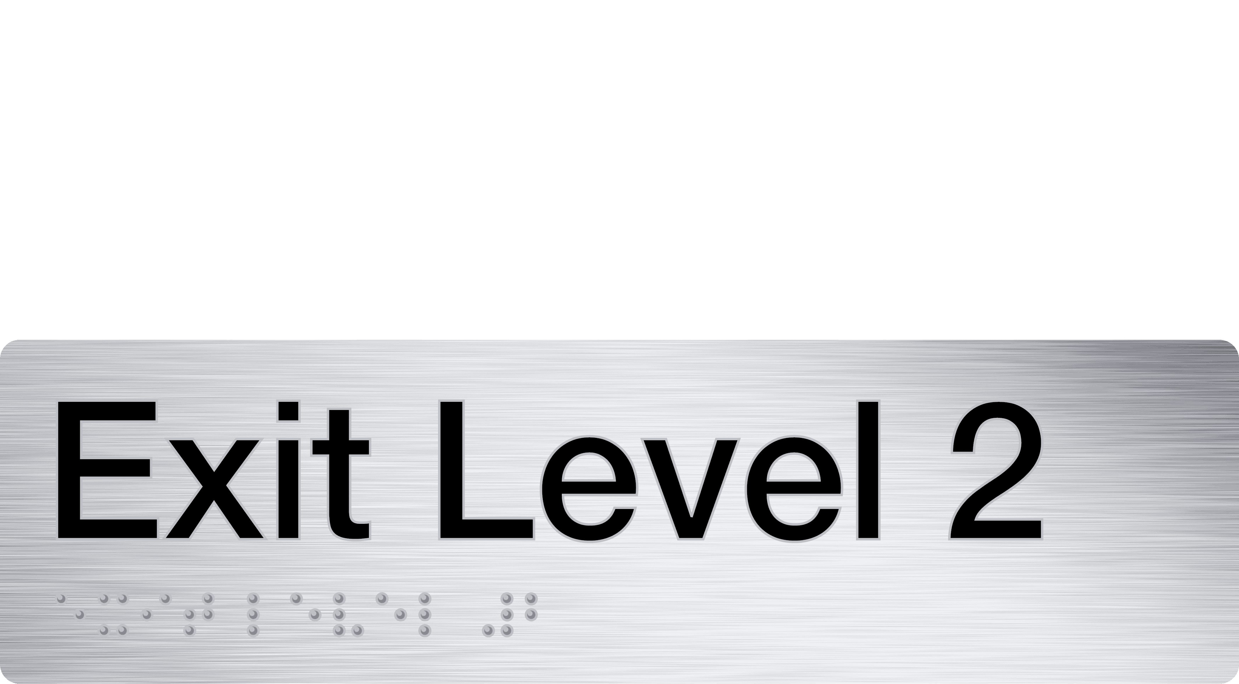 Braille Exit Sign - Level 2 (stainless steel) – Tim The Sign Man