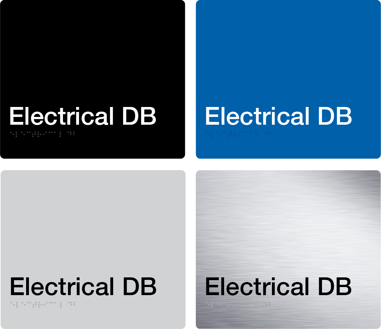 Electrical DB Braille Signs – Tim The Sign Man