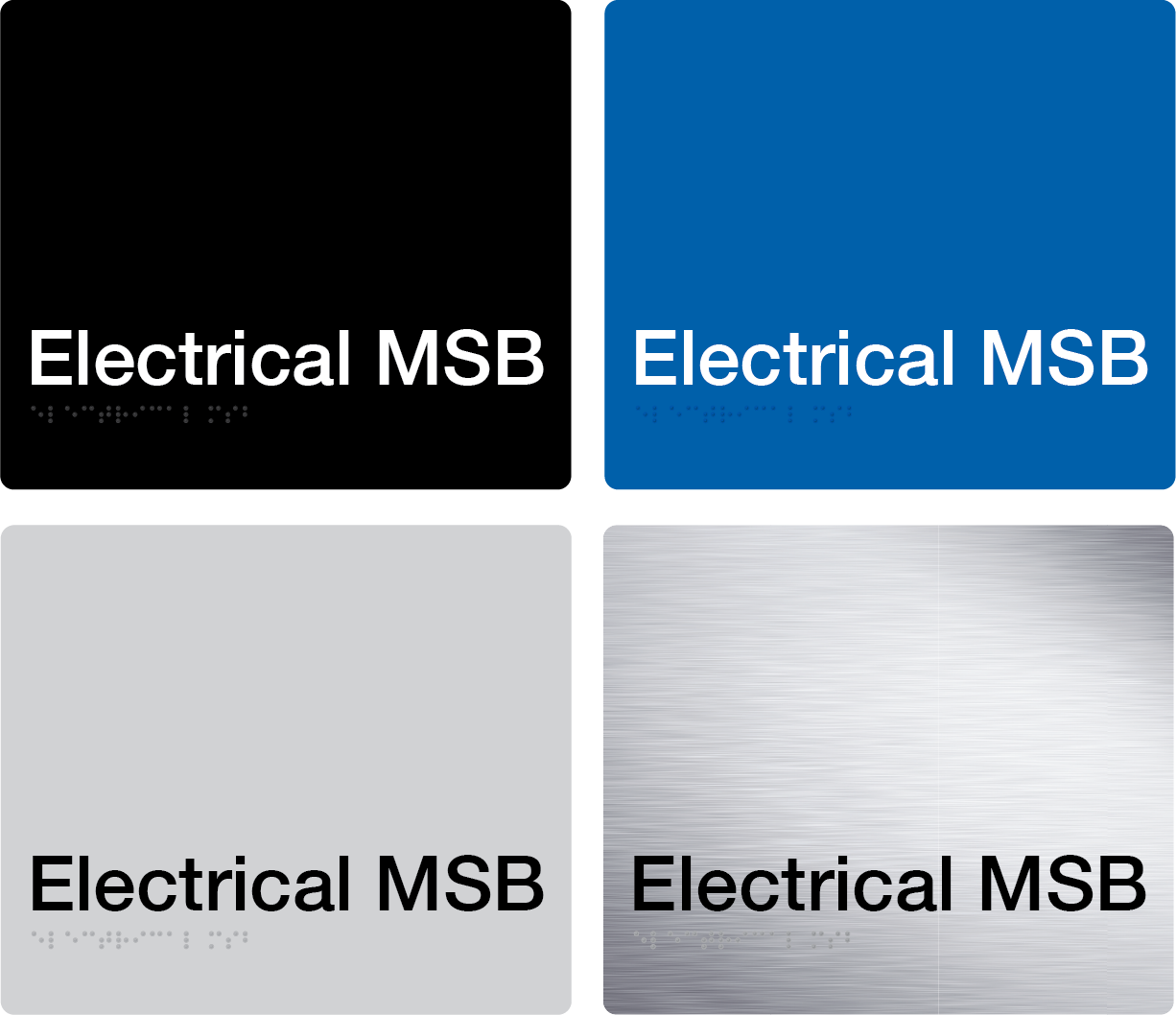 Electrical MSB Braille Signs – Tim The Sign Man