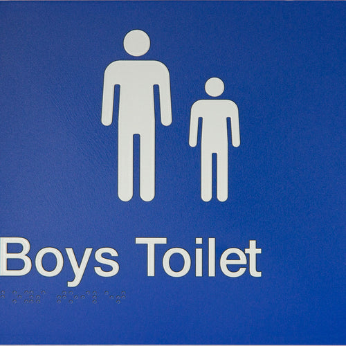 Boys Toilet Sign (Blue) - IMG 1