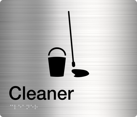 Cleaner Sign (Silver)