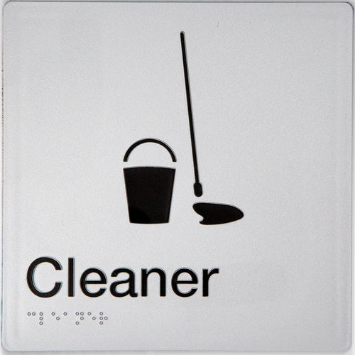 Cleaner Sign (Silver) - IMG 2