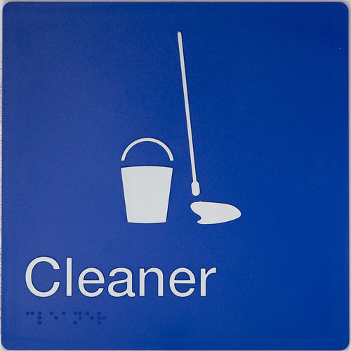 Cleaner Sign (Blue) - IMG 1