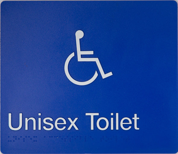 unisex toilet sign wheelchair
