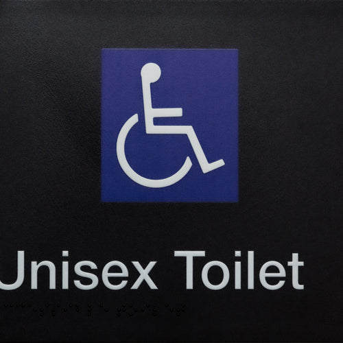 Unisex Toilet White on Black - IMG 1