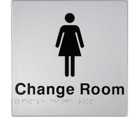 Unisex Toilet & Shower Sign (Silver) 3 Icons
