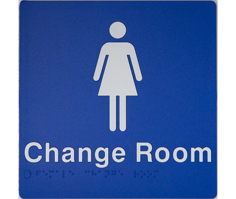 Unisex Change Room Sign (Blue)