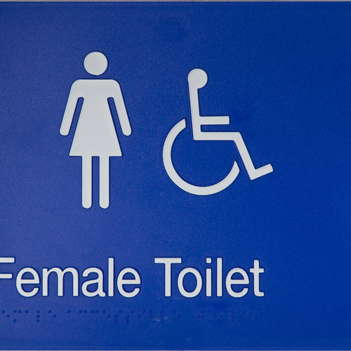 Female Accessible Toilet (Blue) - IMG 1