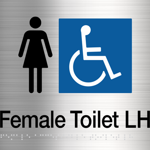 Female Disabled Toilet (Left Handed) Stainless Steel - IMG 3