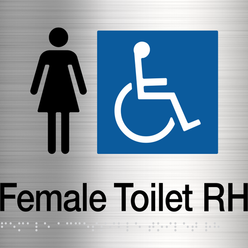 Female Disabled Toilet (Right handed) Stainless Steel - IMG 3