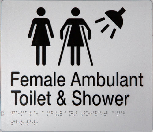 Female ambulant toilet sign