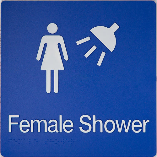 Female Shower Sign (Blue) - IMG 1