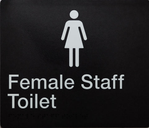 Female Ambulant Toilet Sign 2 Icons (Black/White)