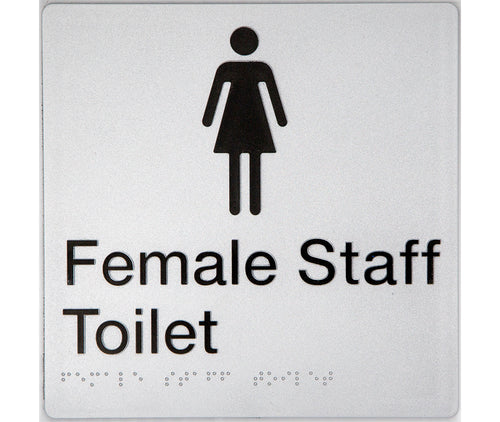 female staff toilet sign