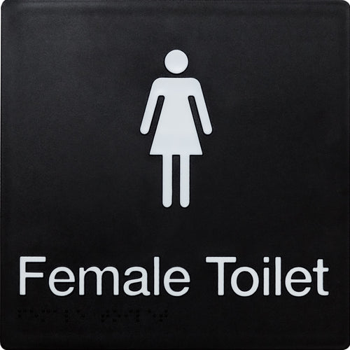 Female Toilet Sign (Black) - IMG 1