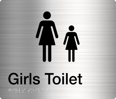 Girls Toilet Sign (Blue)
