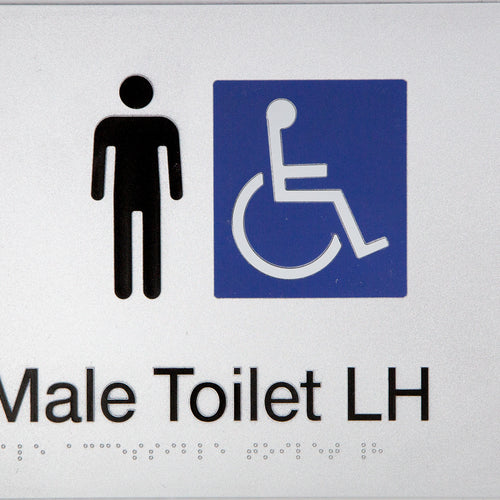 Male Disabled Toilet LH (Silver) - IMG 2