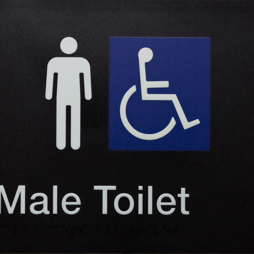 Male Accessible Toilet (Black) - IMG 1